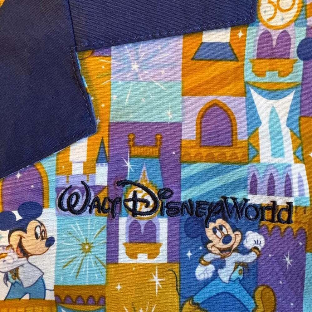 Disney Walt Disney World 50th Anniversary Mickey Mouse Button Up Shirt - Picture 4 of 4